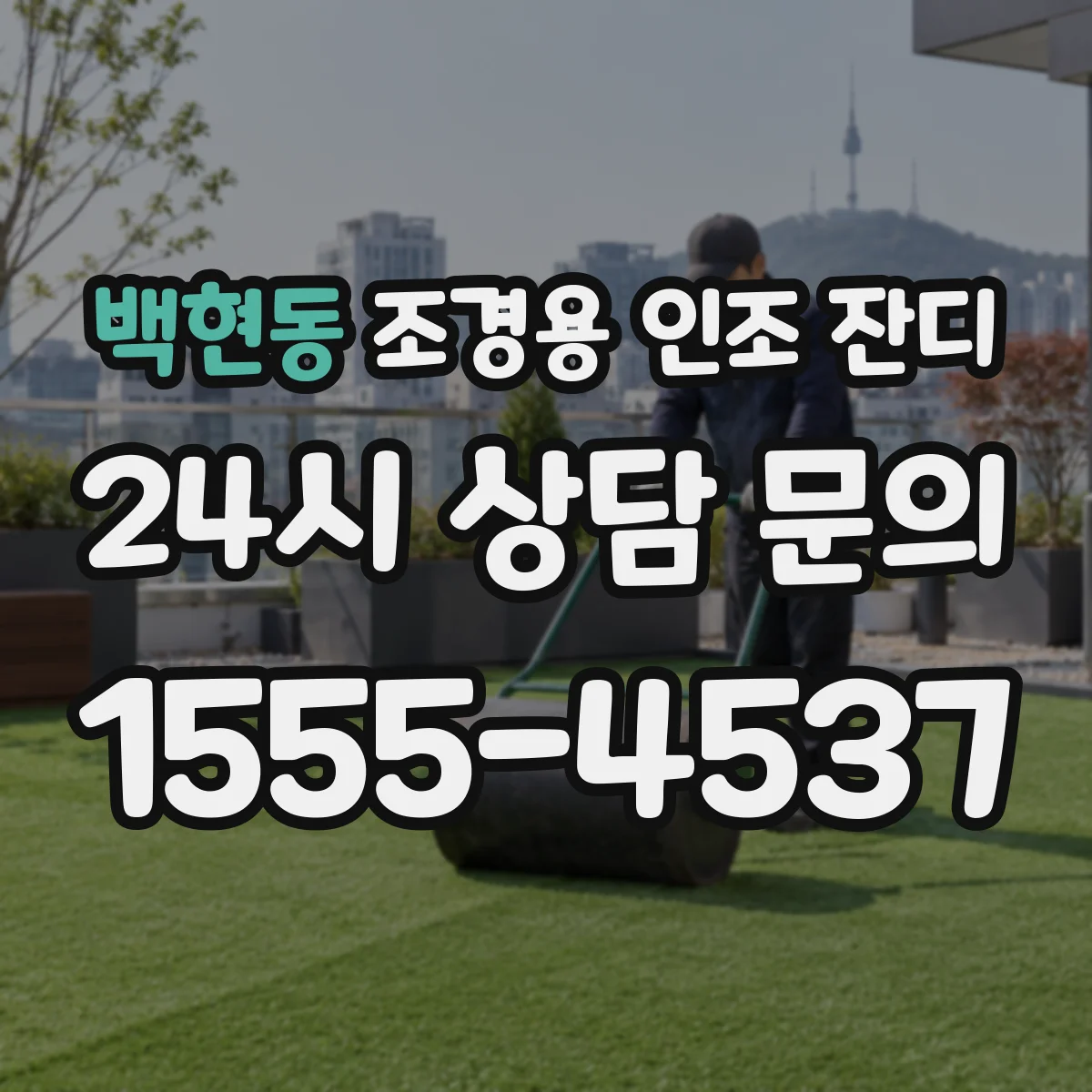 백현동 조경용 인조 잔디