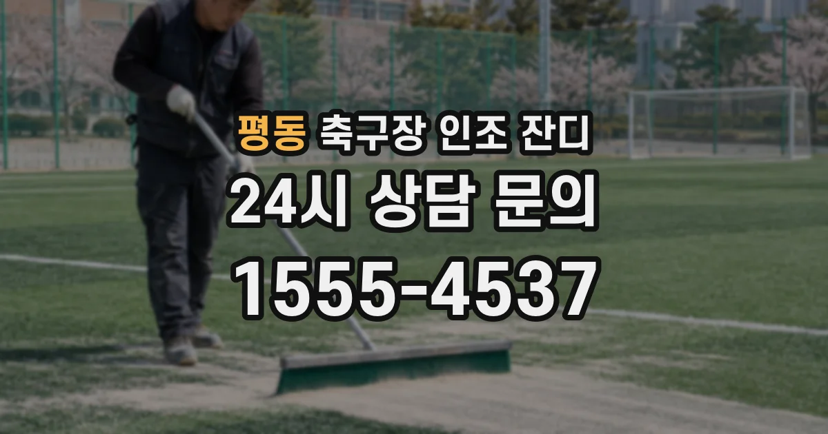평동 축구장 인조 잔디