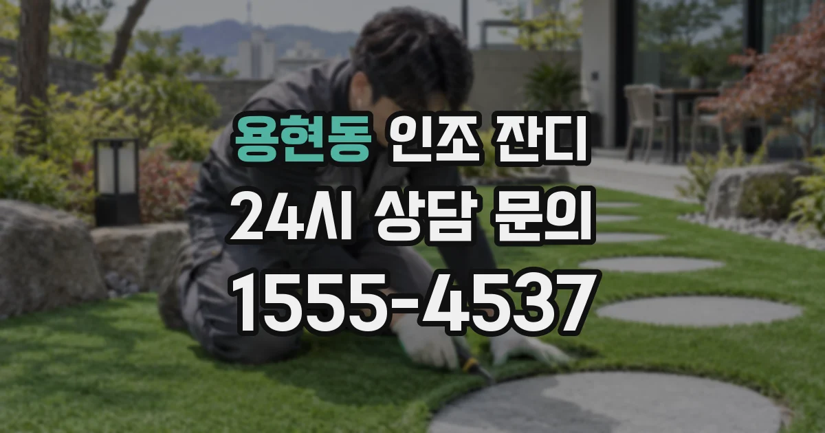 용현동 인조 잔디