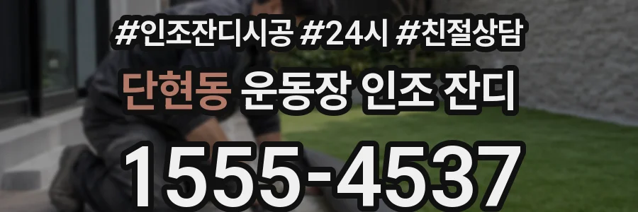 단현동 운동장 인조 잔디