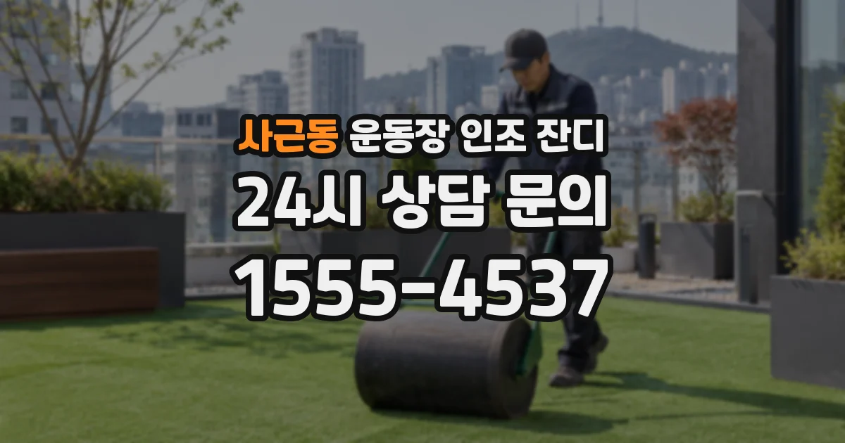 사근동 운동장 인조 잔디
