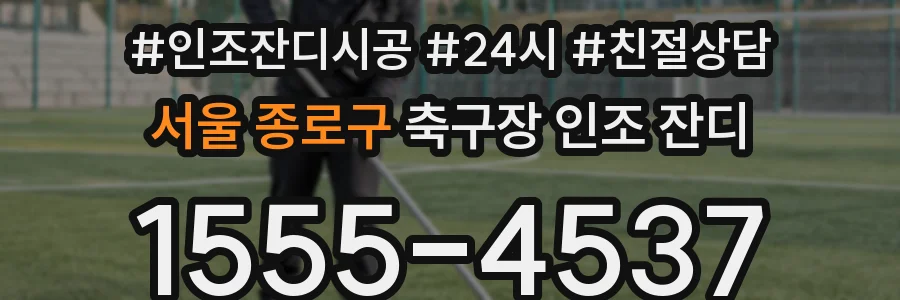 서울 종로구 축구장 인조 잔디