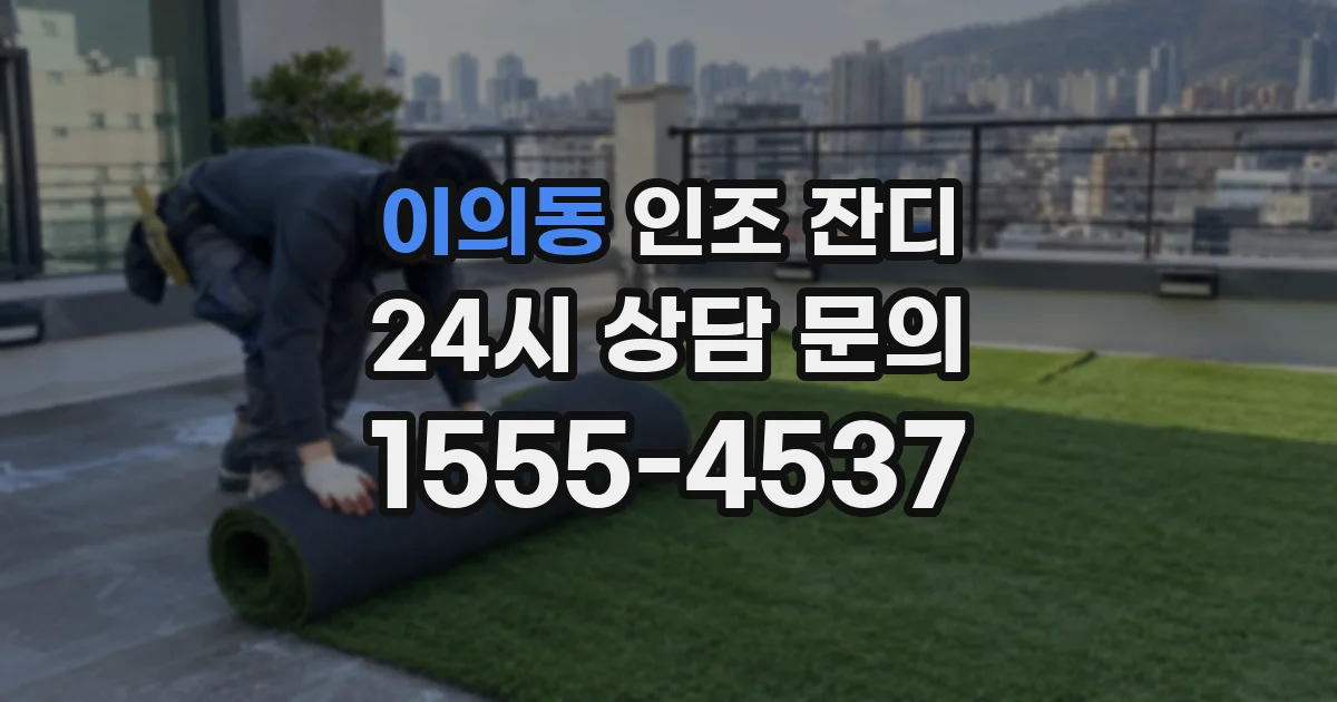 이의동 인조 잔디