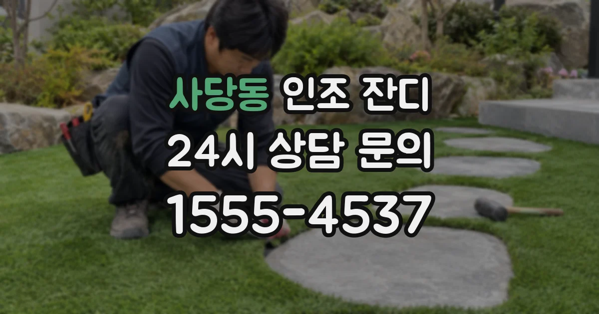사당동 인조 잔디
