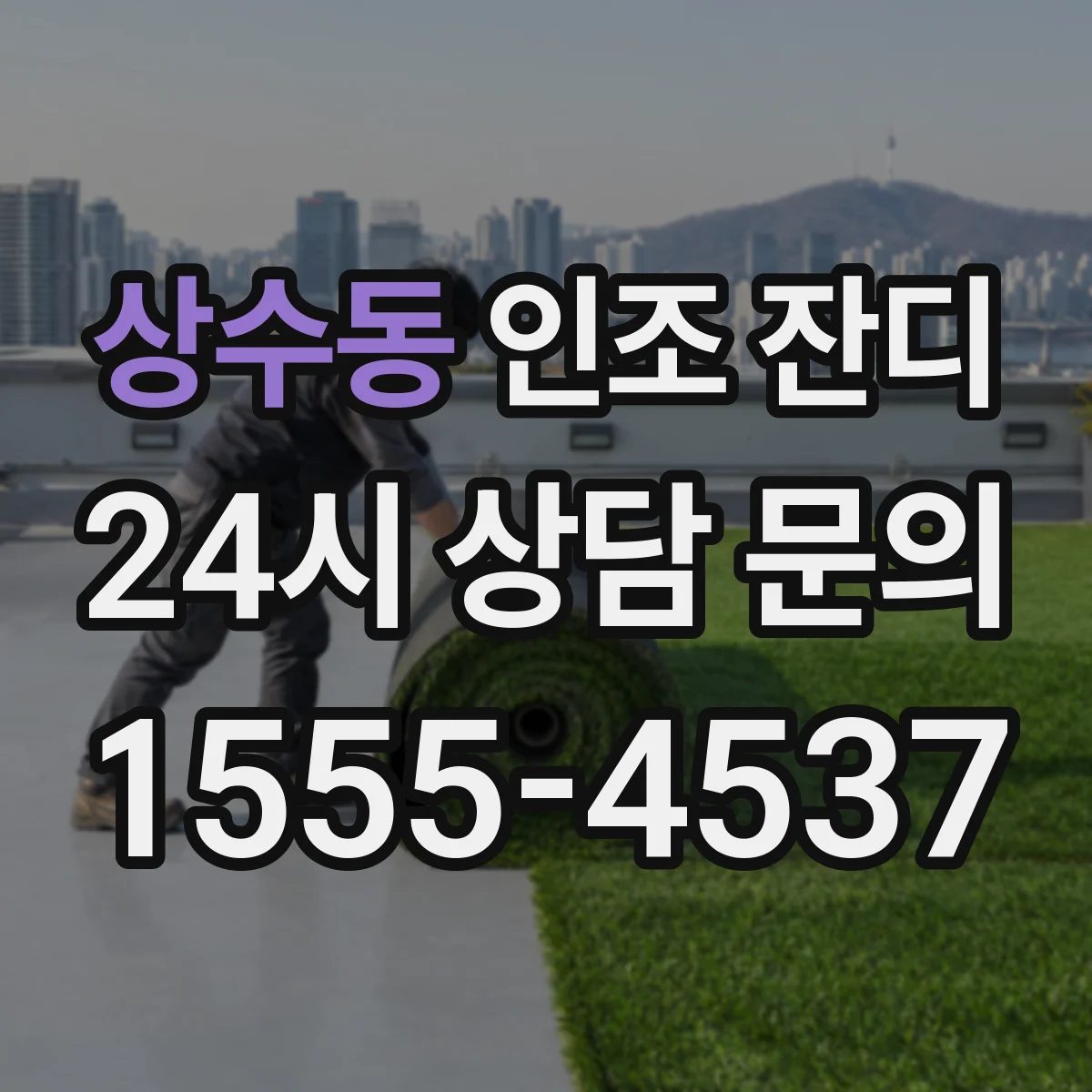상수동 인조 잔디