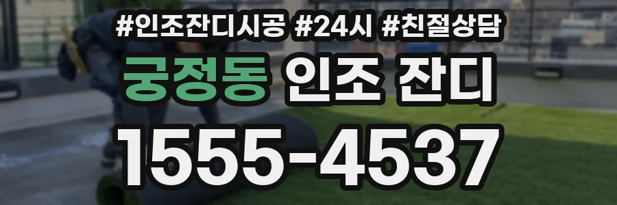 궁정동 인조 잔디