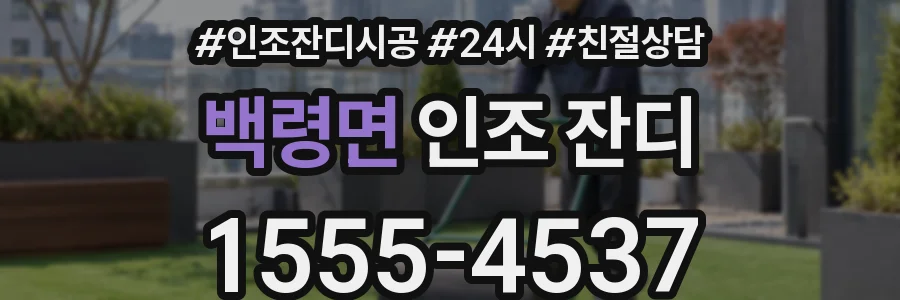 백령면 인조 잔디