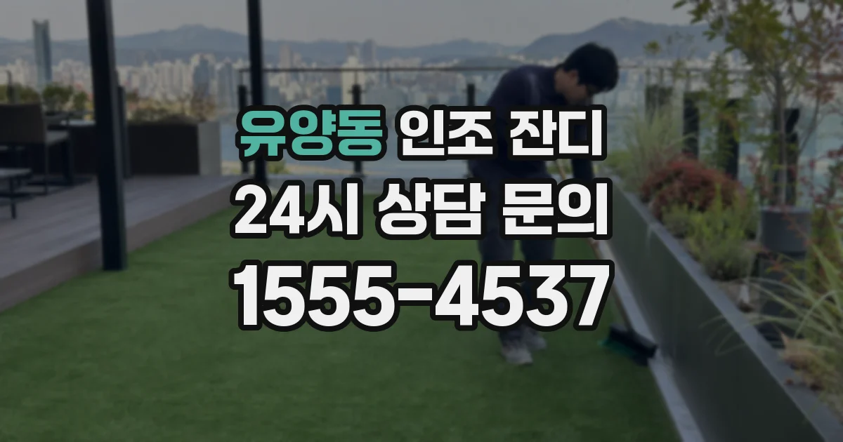 유양동 인조 잔디