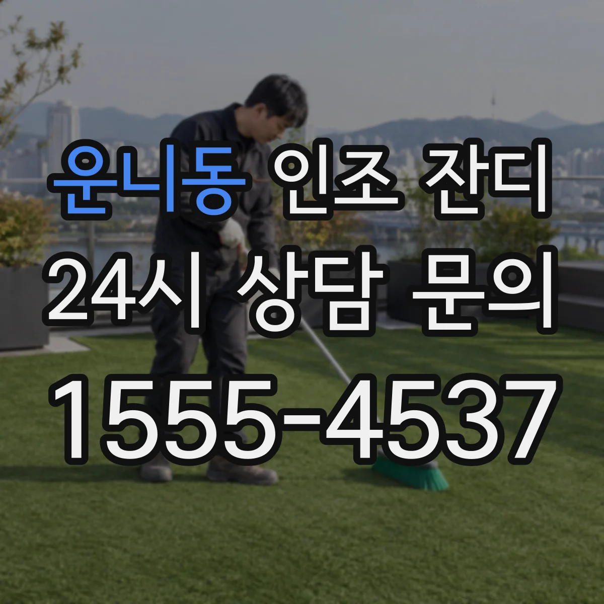 운니동 인조 잔디