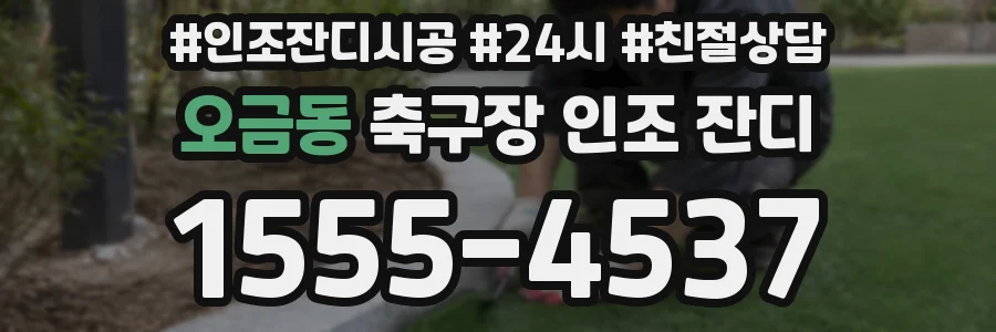 오금동 축구장 인조 잔디