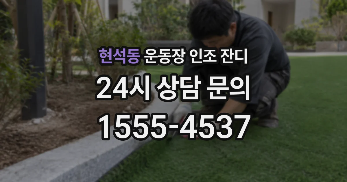 현석동 운동장 인조 잔디