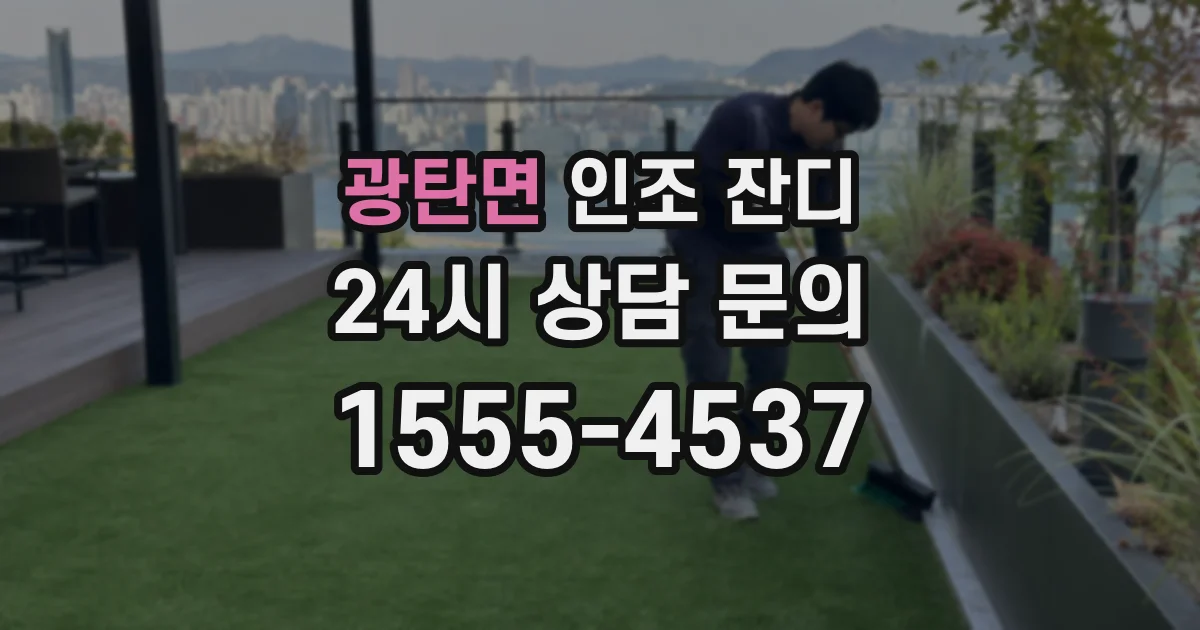 광탄면 인조 잔디