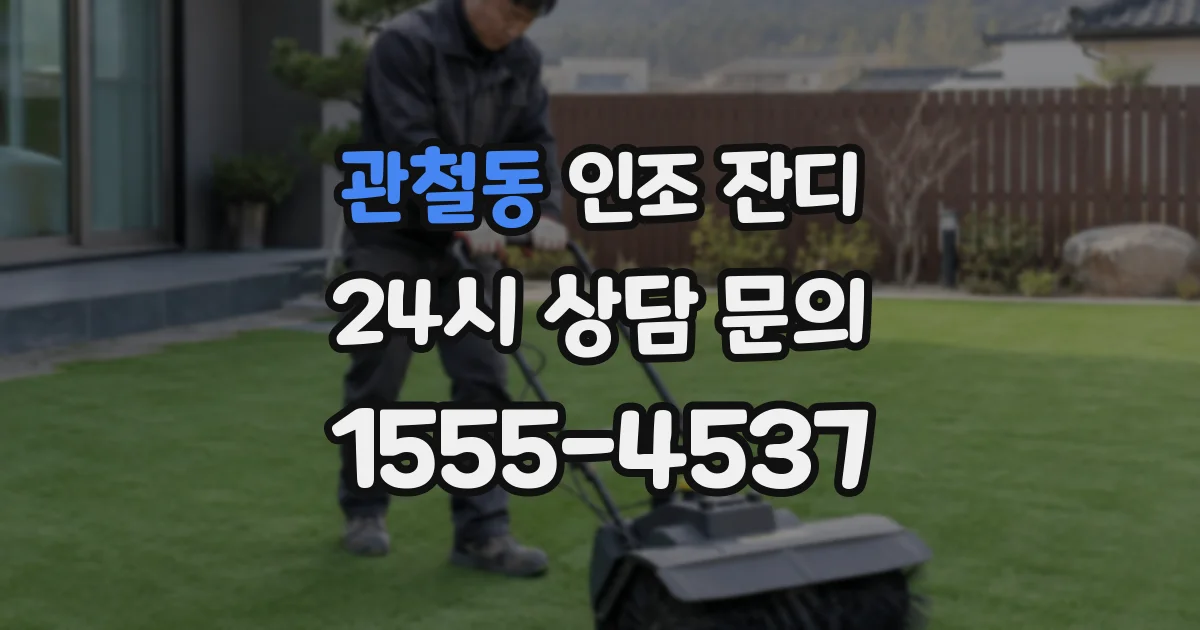 관철동 인조 잔디