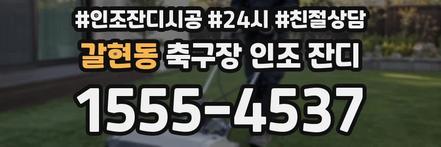 갈현동 축구장 인조 잔디