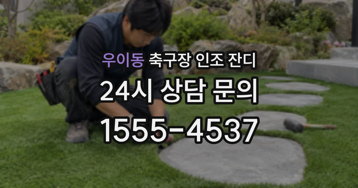 우이동 축구장 인조 잔디