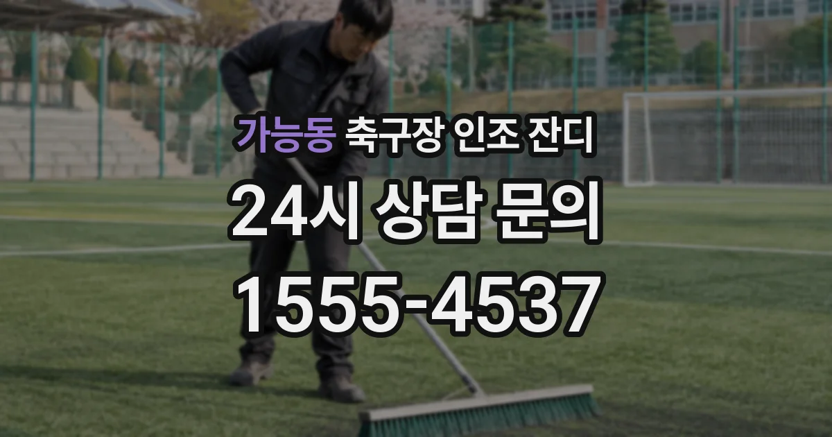 가능동 축구장 인조 잔디