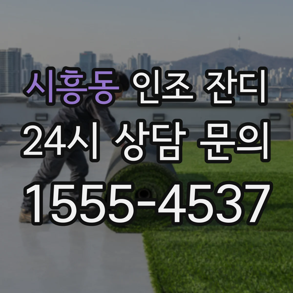 시흥동 인조 잔디