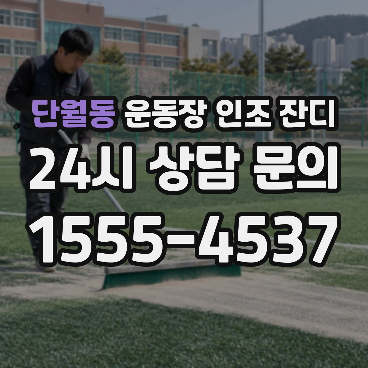 단월동 운동장 인조 잔디