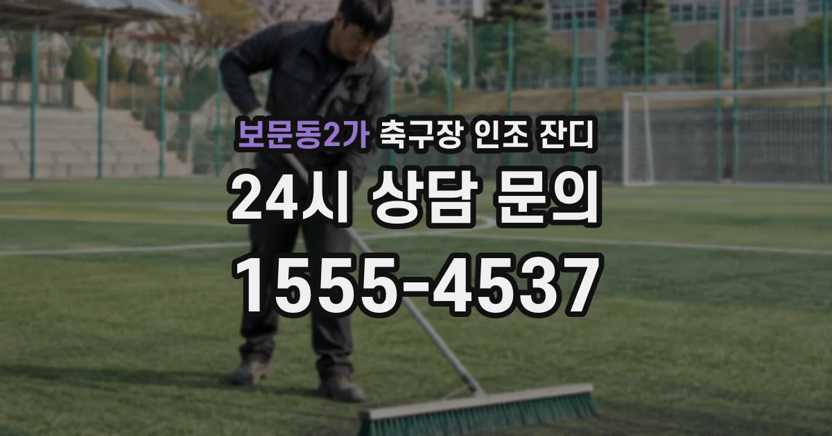 보문동2가 축구장 인조 잔디