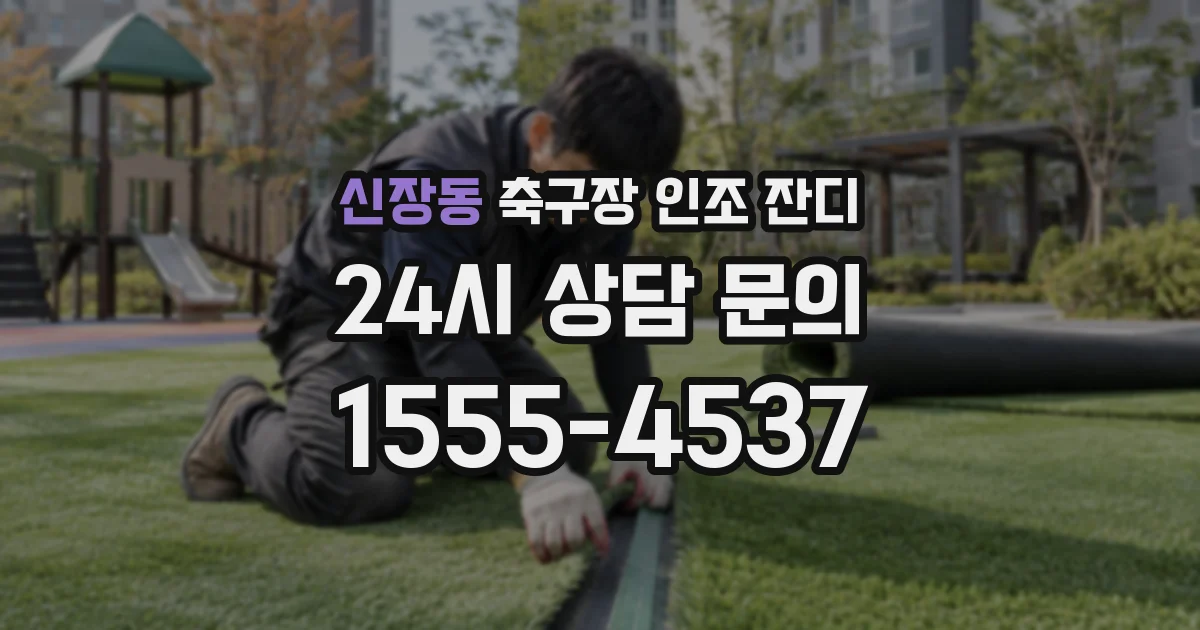 신장동 축구장 인조 잔디