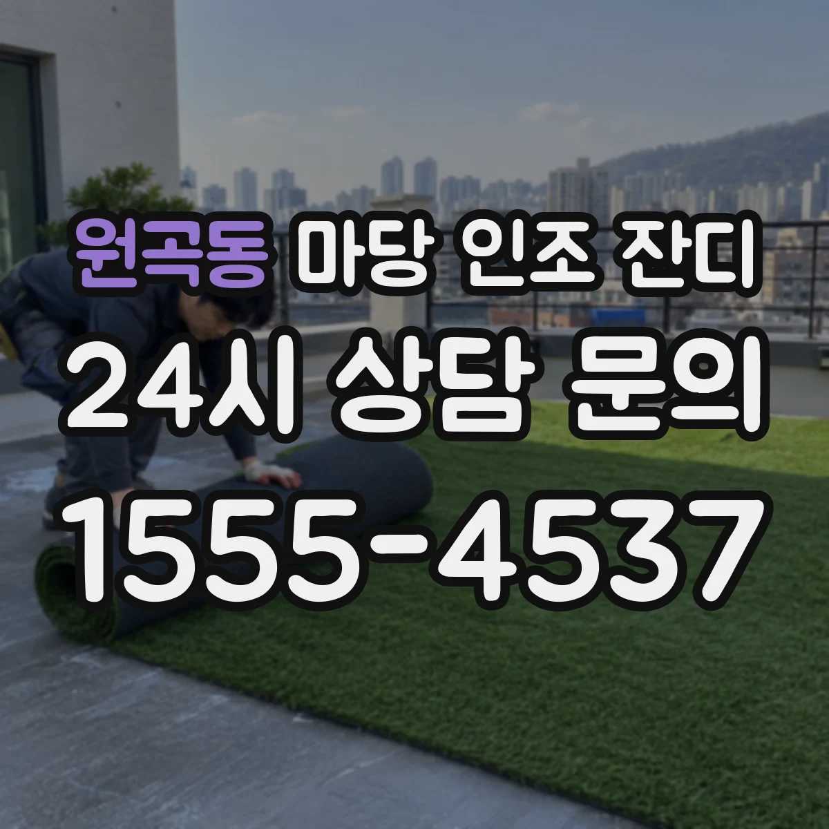 원곡동 마당 인조 잔디