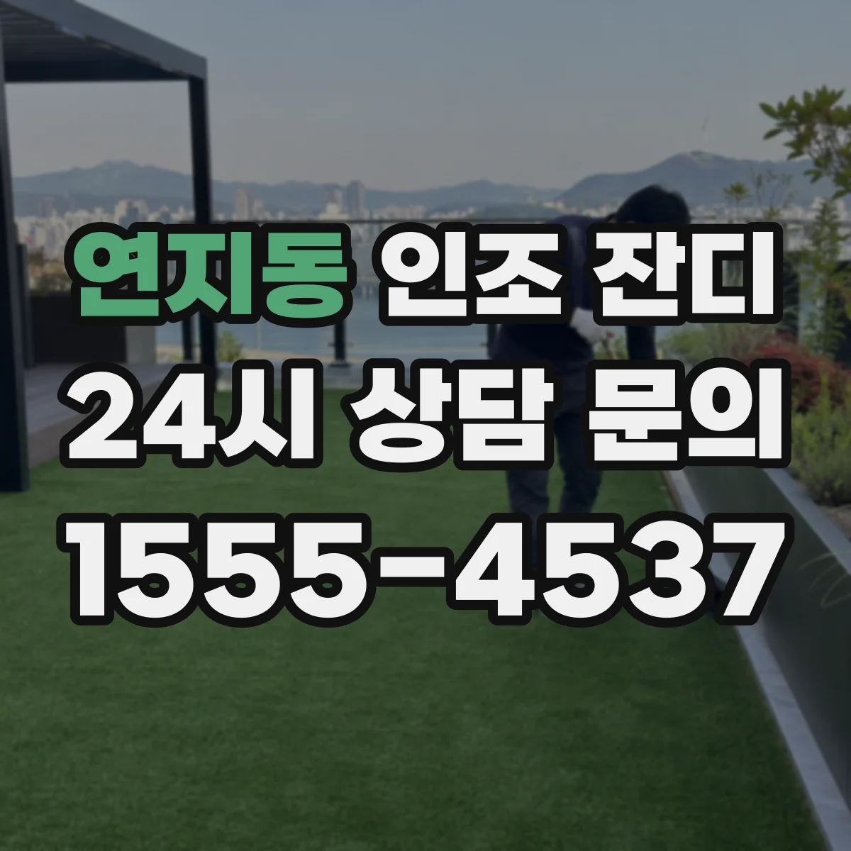 연지동 인조 잔디