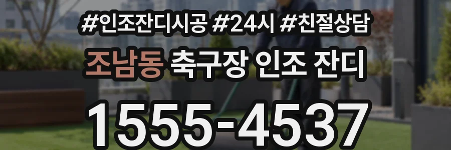 조남동 축구장 인조 잔디