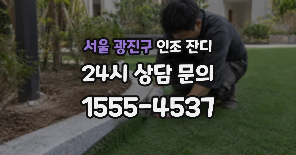 서울 광진구 인조 잔디