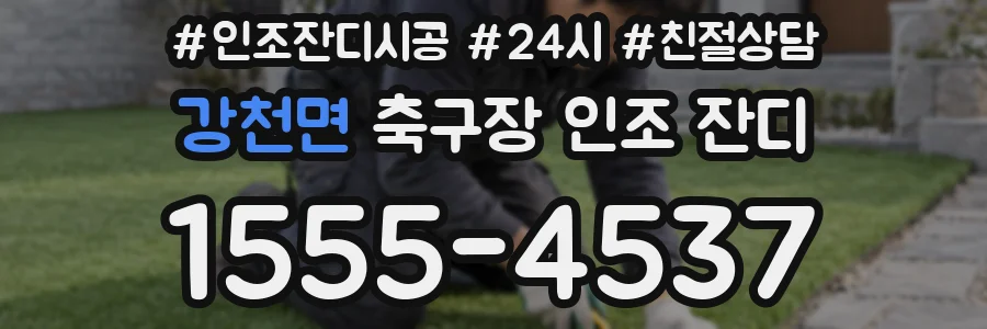강천면 축구장 인조 잔디