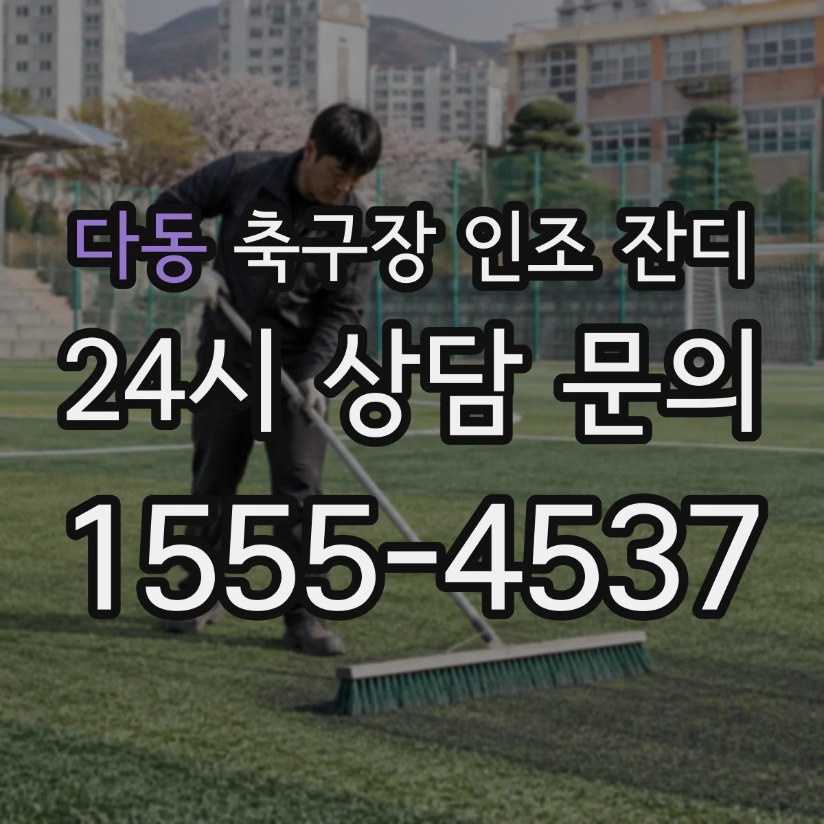 다동 축구장 인조 잔디