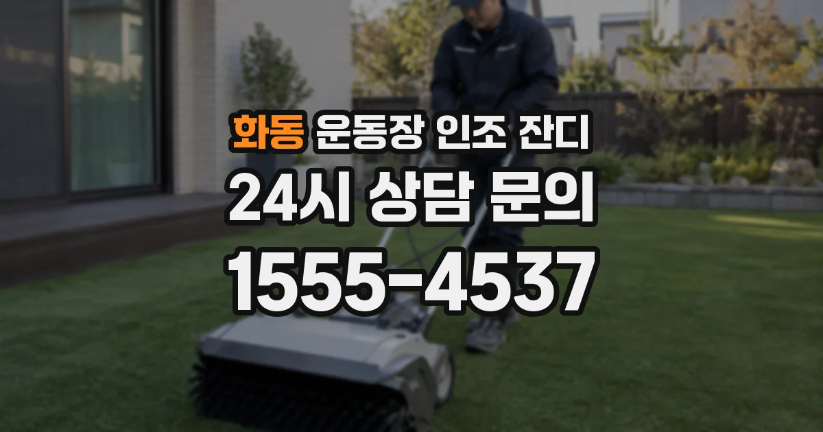 화동 운동장 인조 잔디