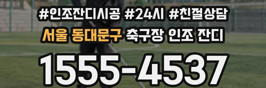 서울 동대문구 축구장 인조 잔디
