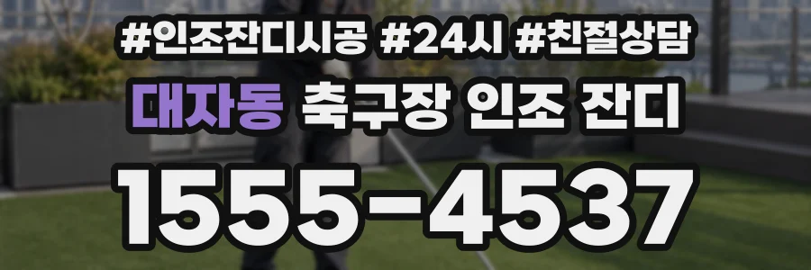 대자동 축구장 인조 잔디