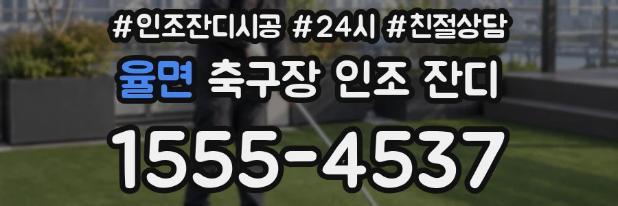 율면 축구장 인조 잔디