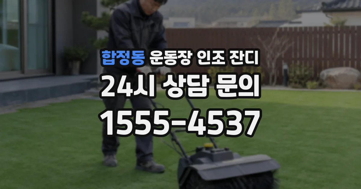 합정동 운동장 인조 잔디