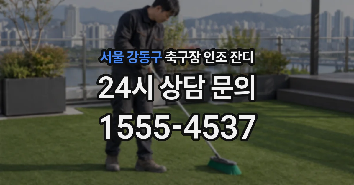 서울 강동구 축구장 인조 잔디