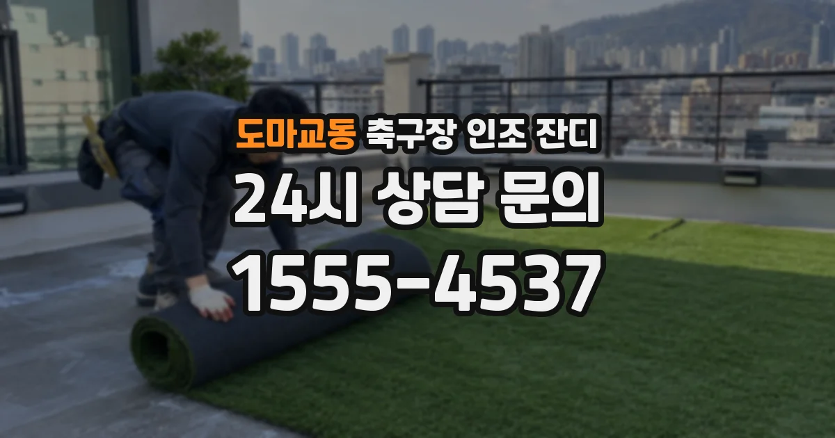 도마교동 축구장 인조 잔디