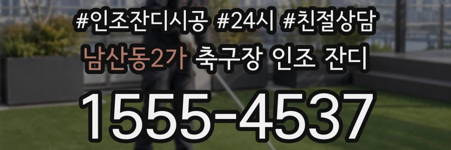 남산동2가 축구장 인조 잔디