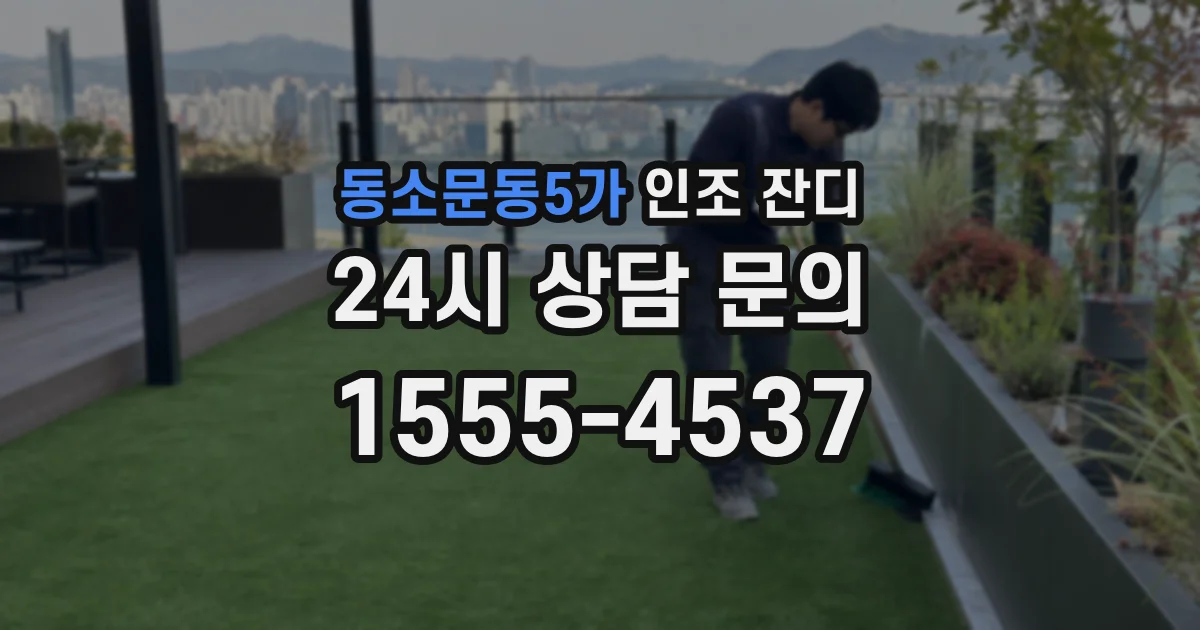 동소문동5가 인조 잔디