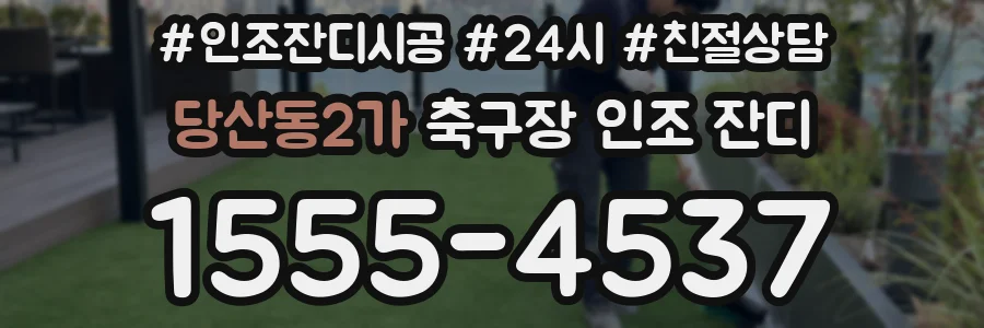 당산동2가 축구장 인조 잔디