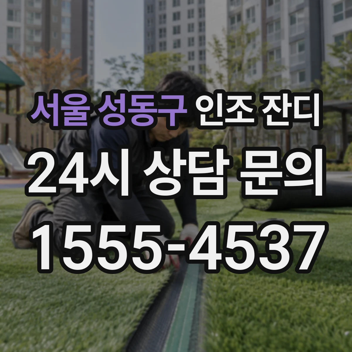 서울 성동구 인조 잔디