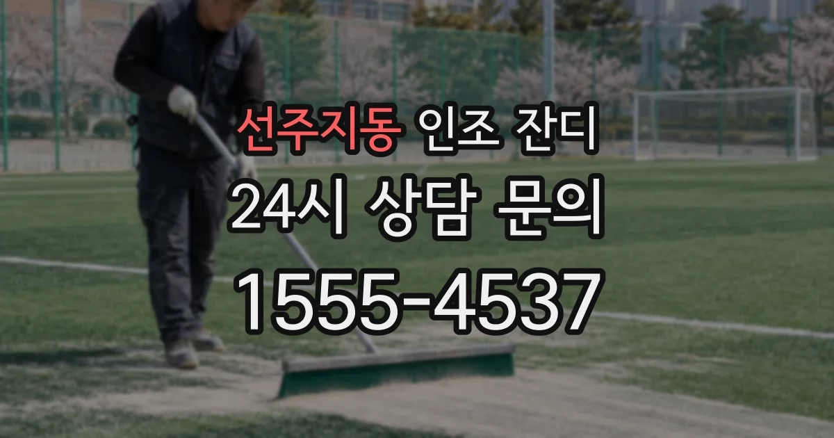 선주지동 인조 잔디