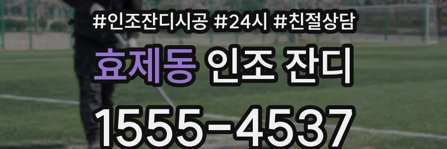 효제동 인조 잔디