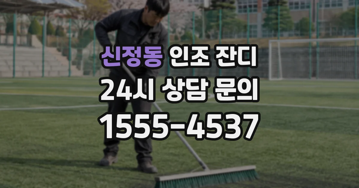 신정동 인조 잔디