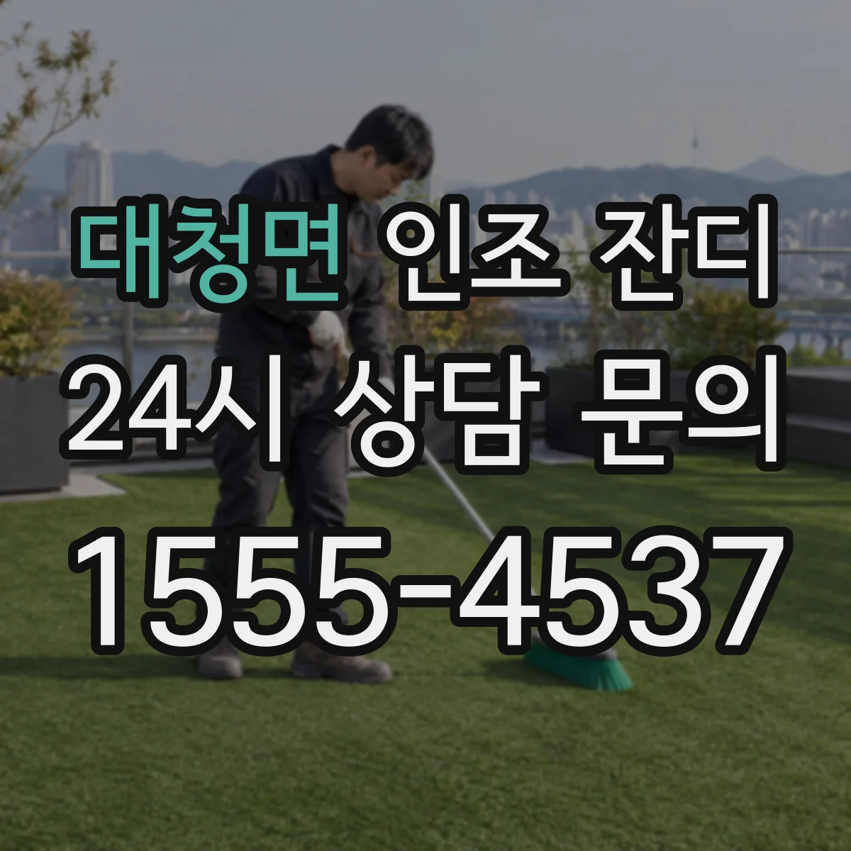 대청면 인조 잔디