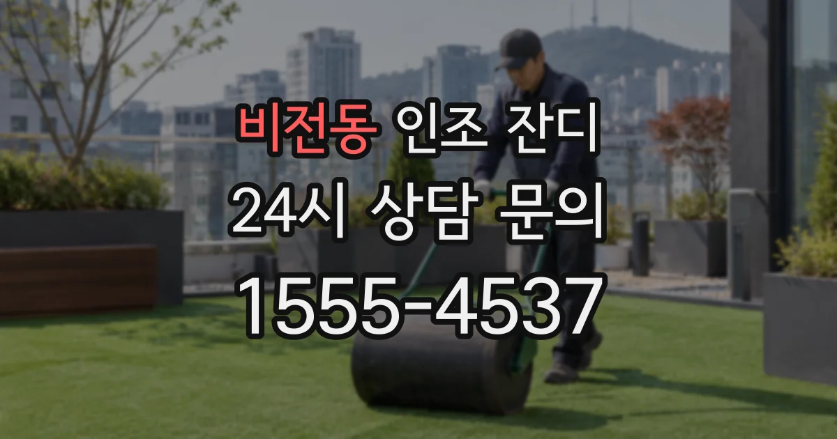 비전동 인조 잔디