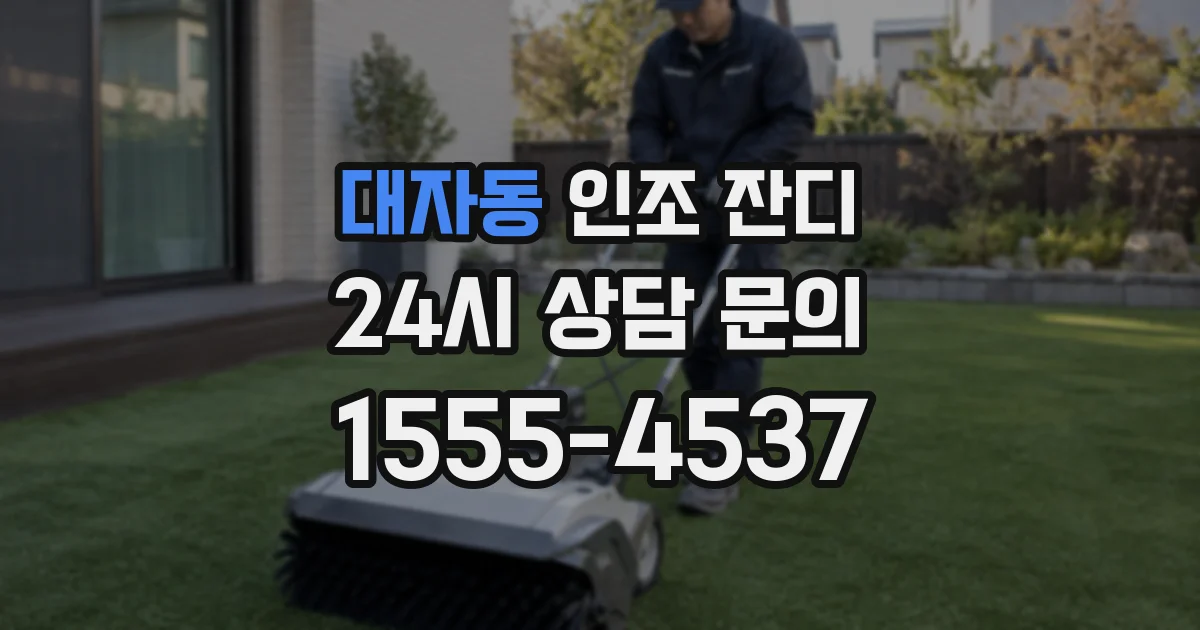 대자동 인조 잔디