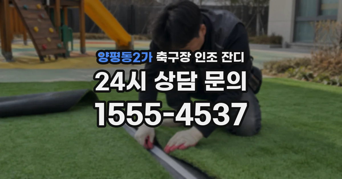 양평동2가 축구장 인조 잔디