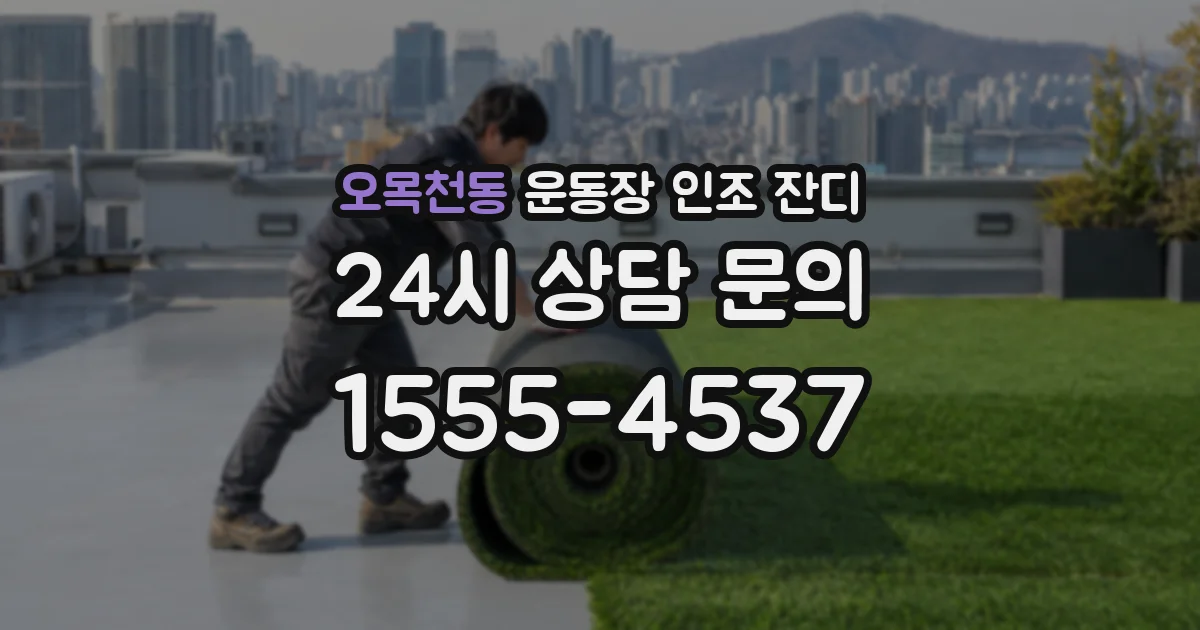 오목천동 운동장 인조 잔디