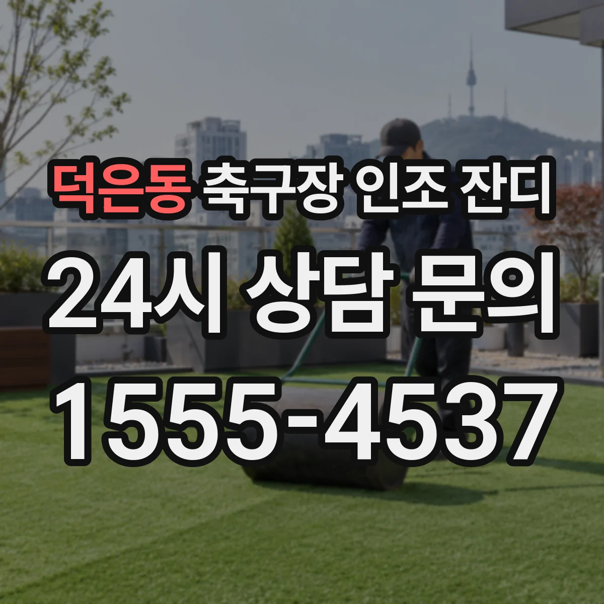 덕은동 축구장 인조 잔디